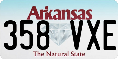 AR license plate 358VXE
