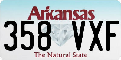AR license plate 358VXF