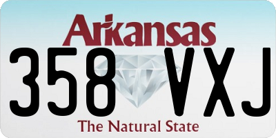 AR license plate 358VXJ