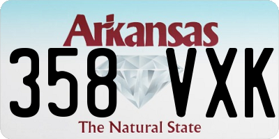 AR license plate 358VXK
