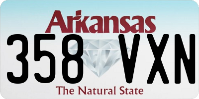 AR license plate 358VXN