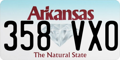 AR license plate 358VXO
