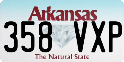 AR license plate 358VXP