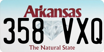AR license plate 358VXQ