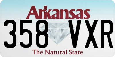 AR license plate 358VXR
