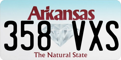 AR license plate 358VXS