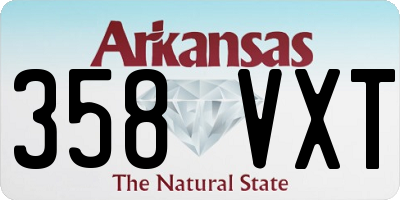 AR license plate 358VXT