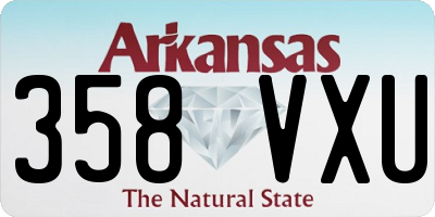 AR license plate 358VXU
