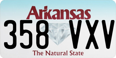 AR license plate 358VXV