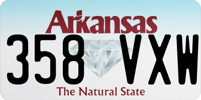 AR license plate 358VXW