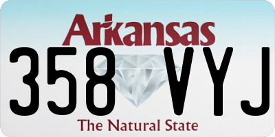 AR license plate 358VYJ