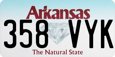 AR license plate 358VYK