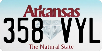 AR license plate 358VYL