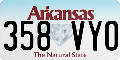 AR license plate 358VYO