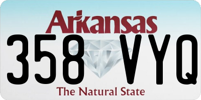 AR license plate 358VYQ