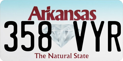 AR license plate 358VYR