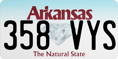 AR license plate 358VYS