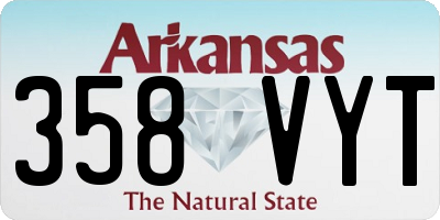 AR license plate 358VYT