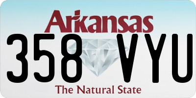 AR license plate 358VYU