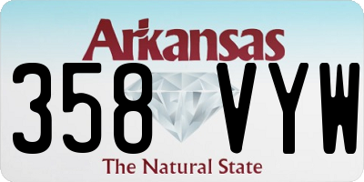 AR license plate 358VYW