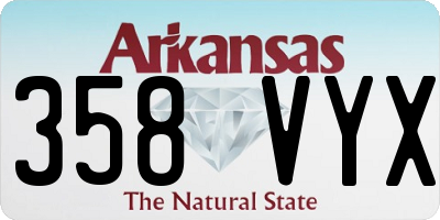 AR license plate 358VYX