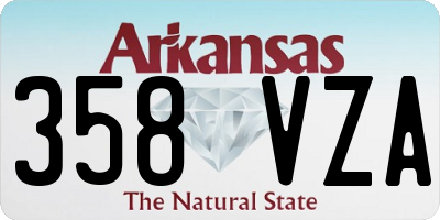 AR license plate 358VZA