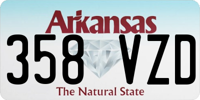 AR license plate 358VZD