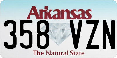 AR license plate 358VZN