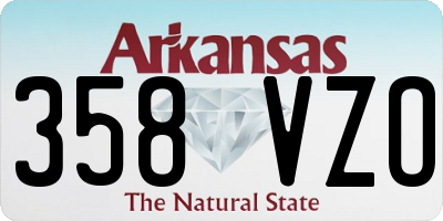 AR license plate 358VZO