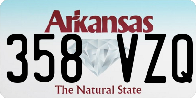 AR license plate 358VZQ