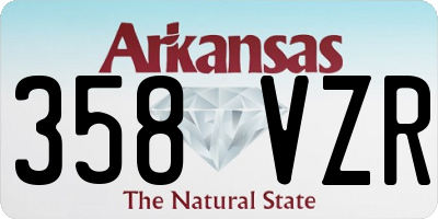 AR license plate 358VZR