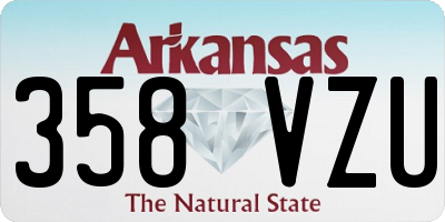 AR license plate 358VZU