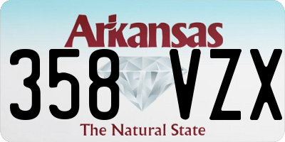 AR license plate 358VZX