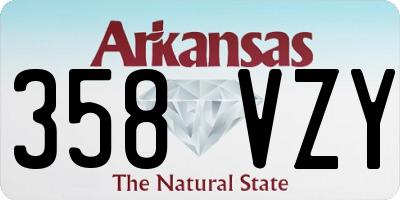 AR license plate 358VZY