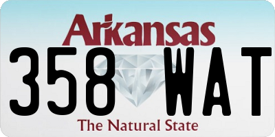 AR license plate 358WAT