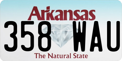AR license plate 358WAU