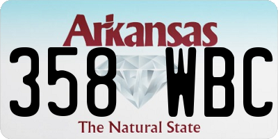 AR license plate 358WBC