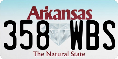 AR license plate 358WBS