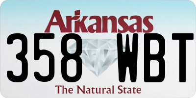 AR license plate 358WBT