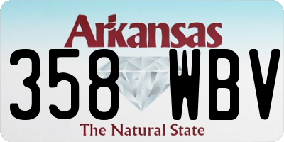 AR license plate 358WBV