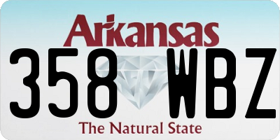 AR license plate 358WBZ