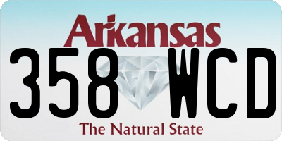 AR license plate 358WCD