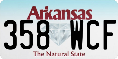AR license plate 358WCF