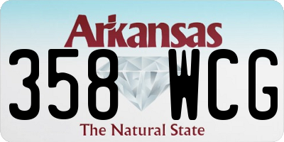 AR license plate 358WCG