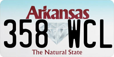 AR license plate 358WCL