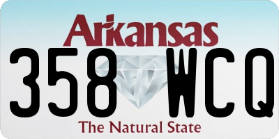 AR license plate 358WCQ