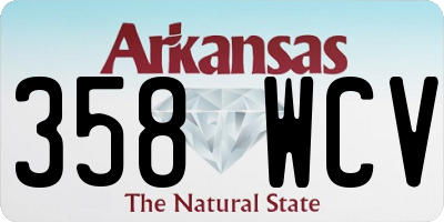 AR license plate 358WCV