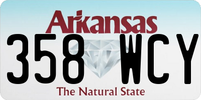 AR license plate 358WCY