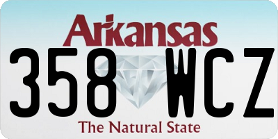 AR license plate 358WCZ
