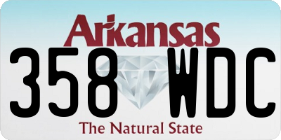 AR license plate 358WDC